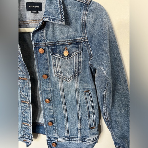J Crew Classic Women’s Cotton Denim Jean Jacket Size XXS - Picture 2 of 7